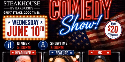 \ud83c\uddfa\ud83c\uddf8 PRO-AMERICAN COMEDY SHOW AT CHUCK\u2019S! \ud83c\udfa4\ud83d\ude02