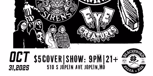Halloween at Blackthorn with Brutally Frank, Bellwether Sirens, and Eye Creatures!