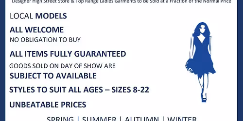 Fashion show - Donating to Ashgate Hospice