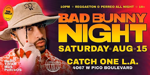 REGGAETON & HIP-HOP PARTY @ CATCH ONE LOS ANGELES