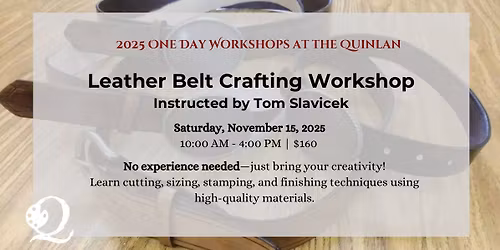 Leather Belt Crafting Workshop
