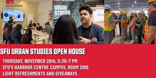 SFU Urban Studies Open House