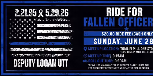 🇺🇸RIDE FOR FALLEN OFFICER LOGAN UTT🇺🇸