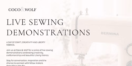LIVE SEWING DEMONSTRATIONS