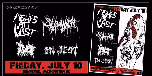 Ashes At Last w\/Slamwich, Amulet & In Jest @Songbyrd DC