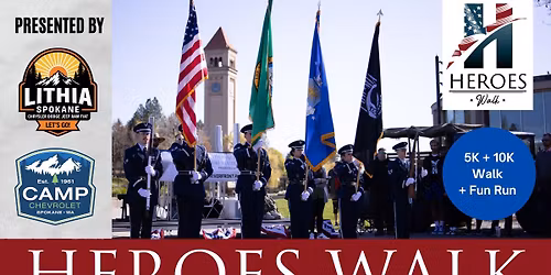 Heroes Walk, 5K & 10k Fun Run Presented By Lithia CDJR and Camp Chevrolet