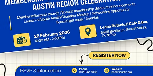 Membership Milestone Recognition Event \u2013 Austin Region Celebration
