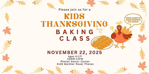 Kid's Thanksgiving Baking Class