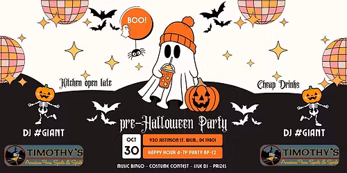 Boo! Timothy's pre-Halloween Party