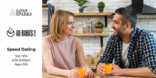 Speed Dating Ages 50s in Hamden, CT at Ali Baba's Kitchen