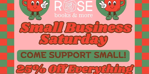 Small Business Saturday - Author Signing and BEST DEAL OF THE YEAR