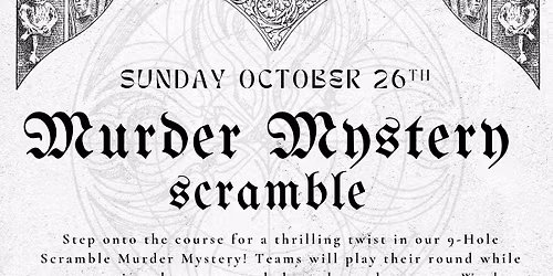 9-Hole Murder Mystery Scramble