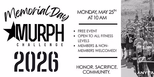 Anytime Norfolk Memorial Day Murph 2026