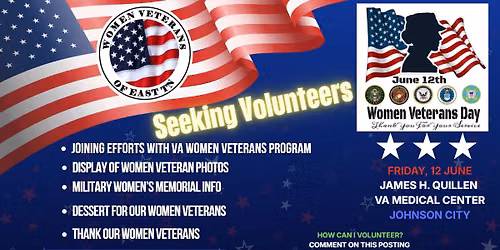 12 June - Women Veterans Recognition Day (Bldg 200 & 160)