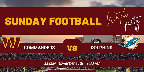 Washington Commanders Watch Party