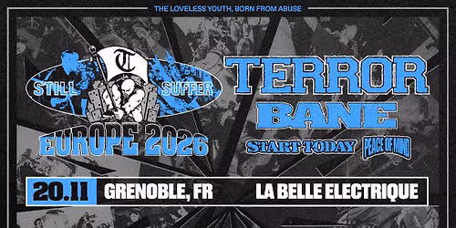 Terror + Bane + Start Today + Peace of Mind \u00e0 La Belle \u00c9lectrique