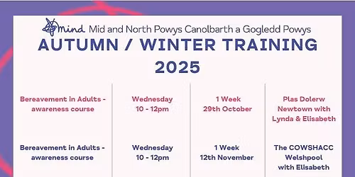 Bereavement in Adults Training