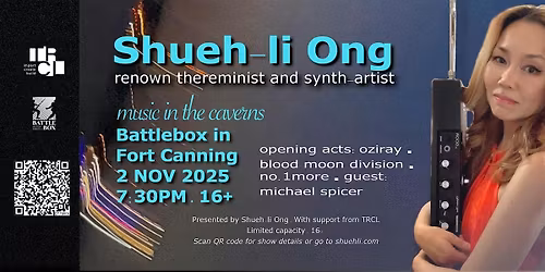 Music in the Caverns with Thereminist & Synth-Artist Shueh-li Ong & Friends