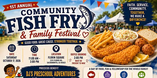 "DJ  Preschool Adventure" 1st Annual Community Fish Fry
