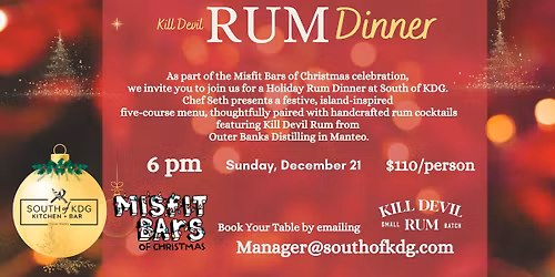 K*ll Devil Rum Dinner