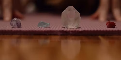 Sacred Grid: Crystal-Activated Slow Flow