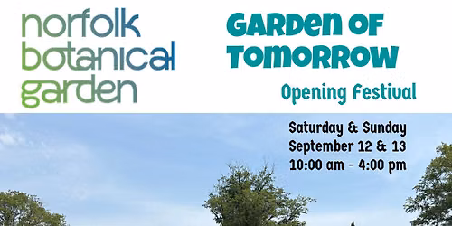 I'm a Vendor at NBG - Garden of Tomorrow Opening Festival