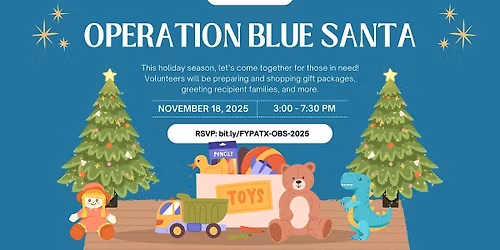 FYP ATX Volunteer Event: Operation Blue Santa - Gift Package Pick Up