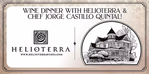 Wine Tasting Dinner with Helioterra Wines