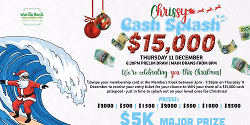 $15K Chrissy Cash Splash