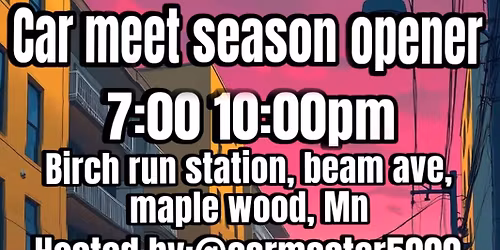 Car meet season opener