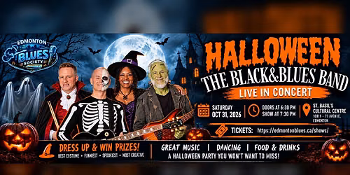 Halloween 2026 with The Black & Blues Band
