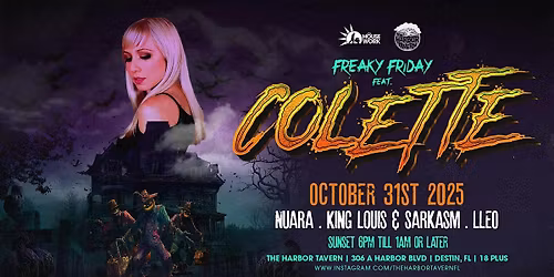 FREAKY FRIDAY FEAT: COLETTE! HALLOWEEN NIGHT AT HARBOR TAVERN