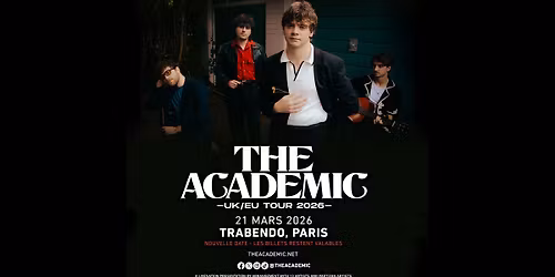 THE ACADEMIC | Trabendo, Paris - 21 mars 2026