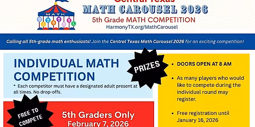 Central Texas Math Carousel 2026