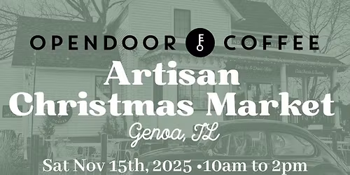 Artisan Christmas Market 2025 at OpenDoor Coffee