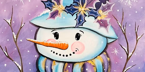 Twilight Glow Snowman at Champions Sports Bar