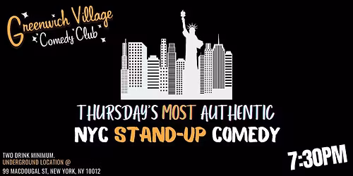 Thursday's Free Comedy Show Tickets! Stand-Up Comedy in Greenwich Village