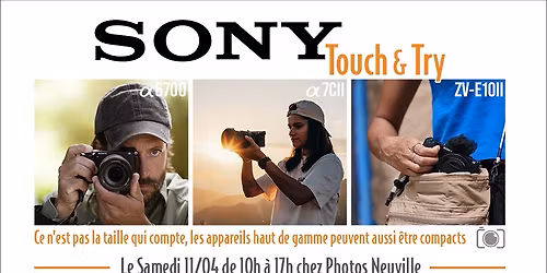 Journ\u00e9e Sony "Touch & Try"