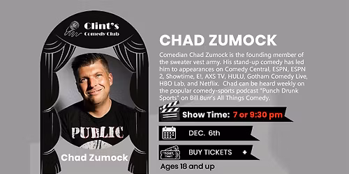 Comedian Chad Zumock