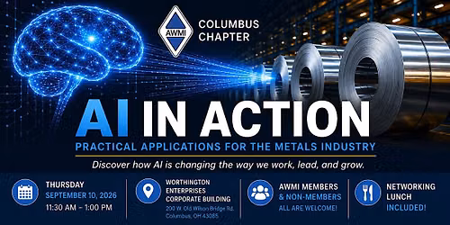 AWMI Columbus Chapter Artificial Intelligence in the Metals Industry
