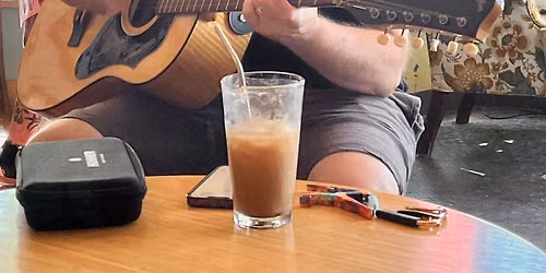 Lance Eads at Villain Crepes & Coffee in August