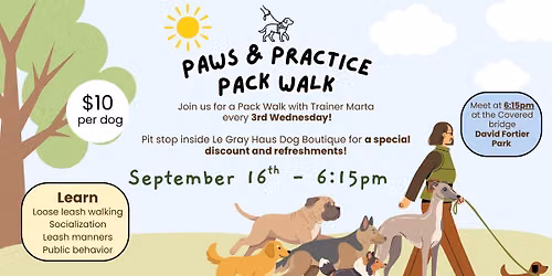 September Paws & Practice: Guided Pack Walk