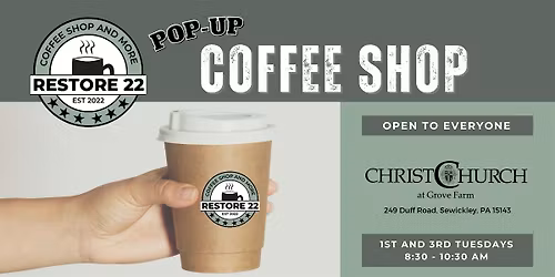 Restore 22 Pop-Up Coffee Shop - North