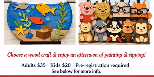 Paint and Sip kids and adults