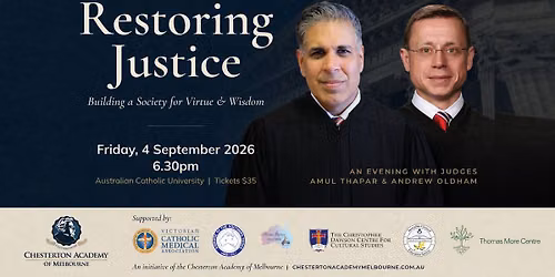 Restoring Justice - Building a Society for Virtue and Wisdom