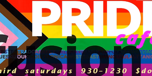 \u2668\ufe0f Fusion Cafe PRIDE \ud83c\udff3\ufe0f\u200d\ud83c\udf08 \ud83c\udff3\ufe0f\u200d\u26a7\ufe0f MONTH! - Sat JUN 20