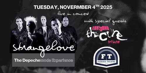 Strangelove-The Depeche Mode Experience WSG: Lovesong-tribute to The Cure