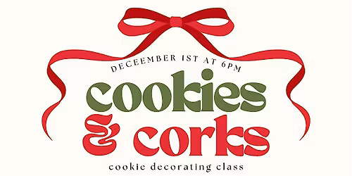 Cookies and Corks - Christmas Cookie Decorating Class at VinoCo in Aledo