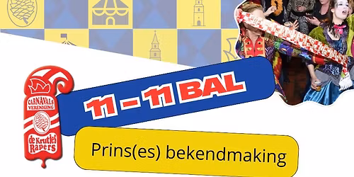 11-11 Bal l Prins(es) bekendmaking