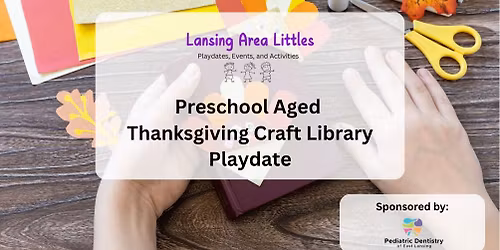 Preschool Aged Thanksgiving Craft at the Library 